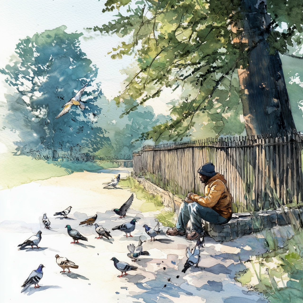 кормление птиц