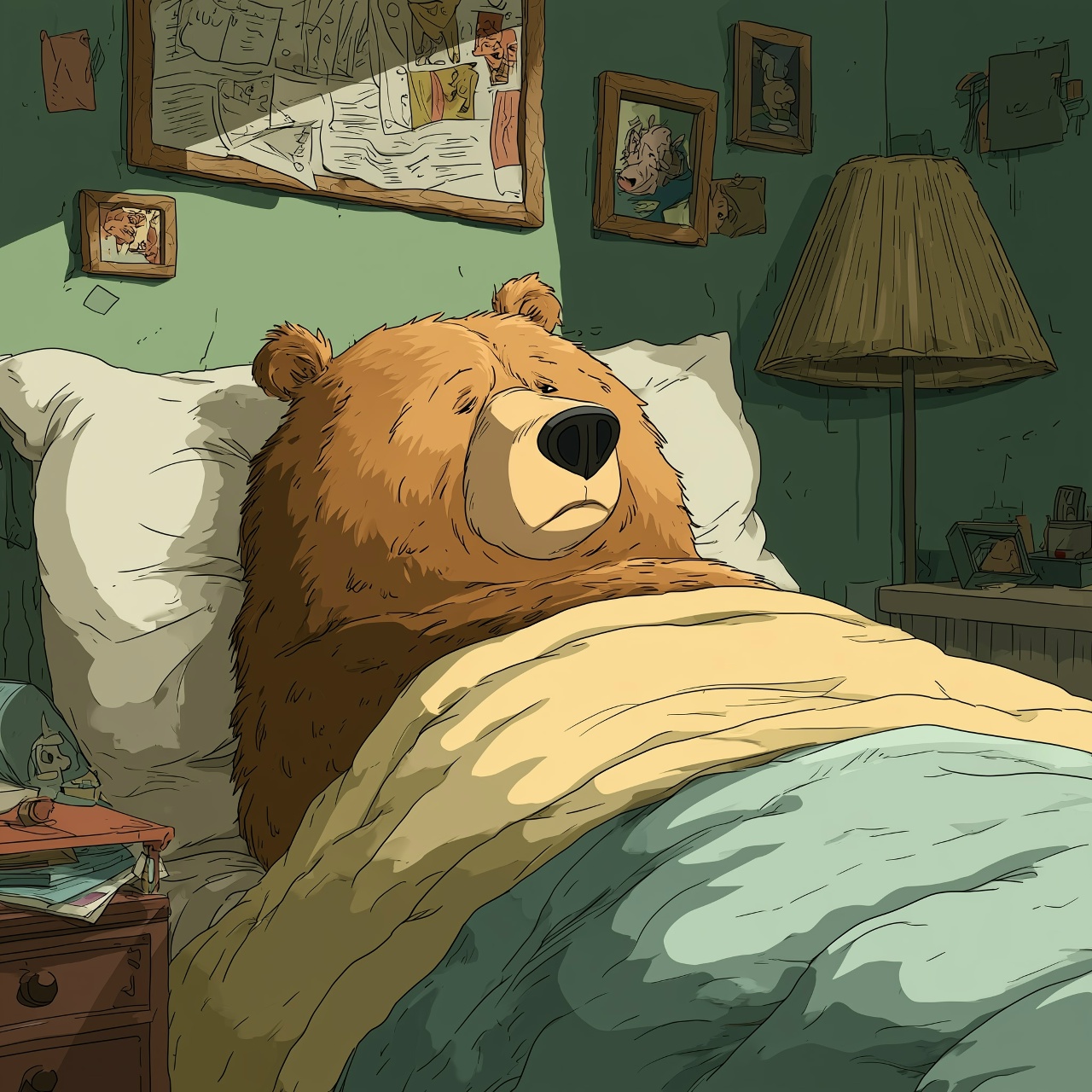 медведь спит зима идет