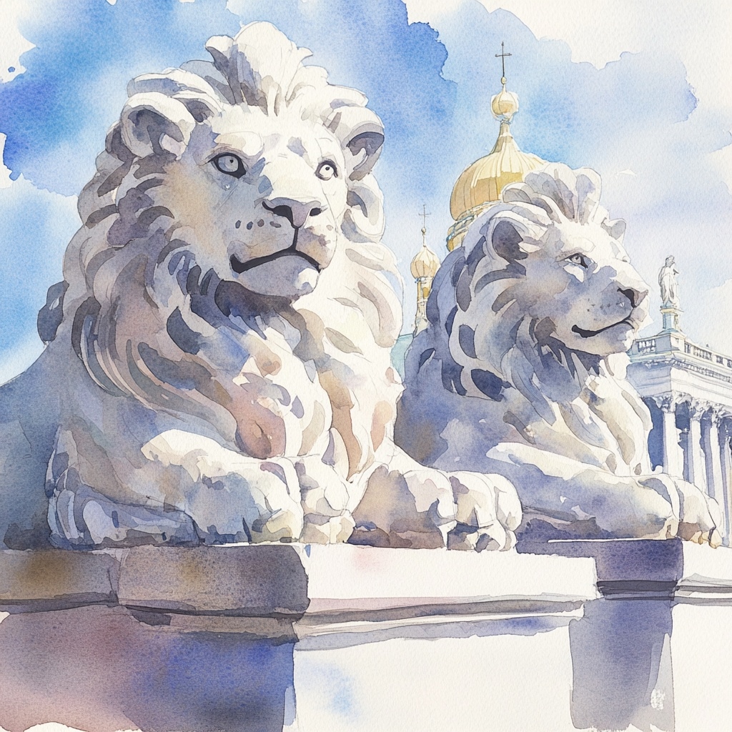 львы петербурга